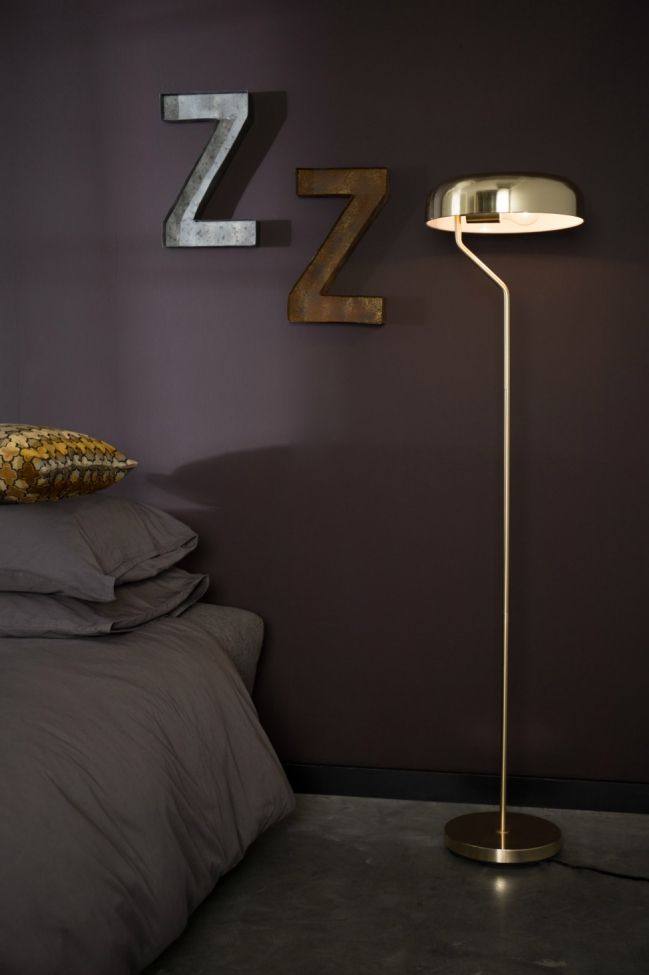 Lampe sur pied 'Eclipse' - Laiton