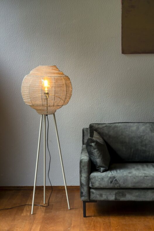 Lampe sur pied 'Meezan' - Gris
