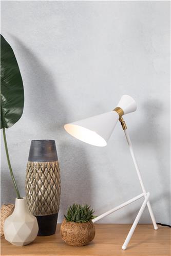 Lampe de table 'Shady' - Blanc