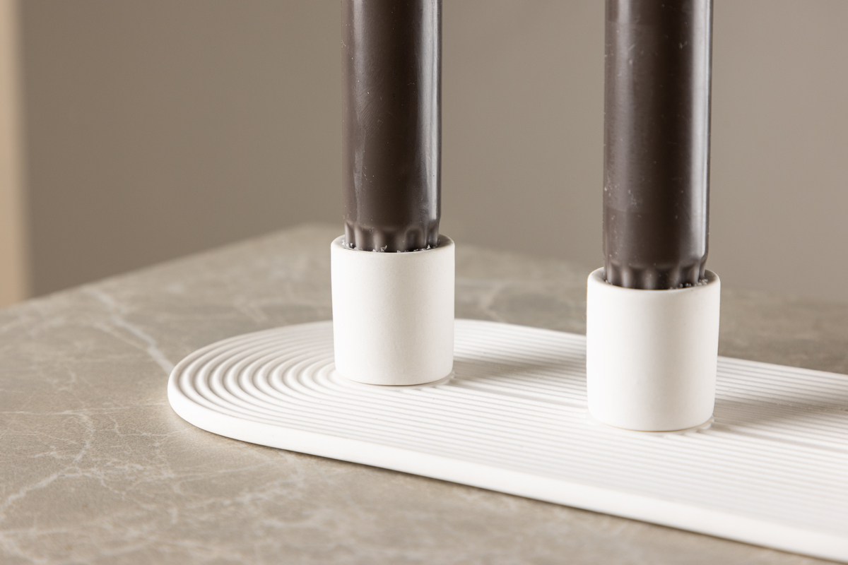 Bougeoir 'Bronco' - Blanc