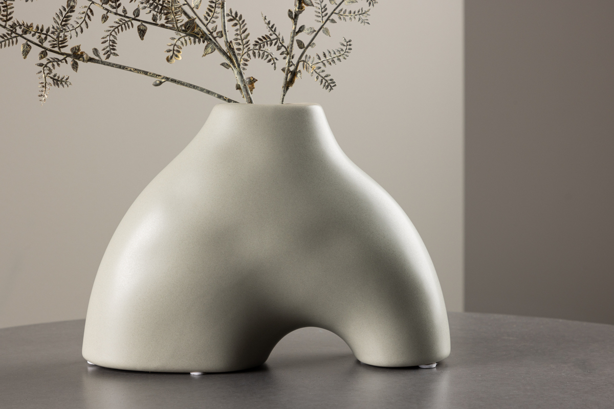 Vase 'Terni' - Gris clair