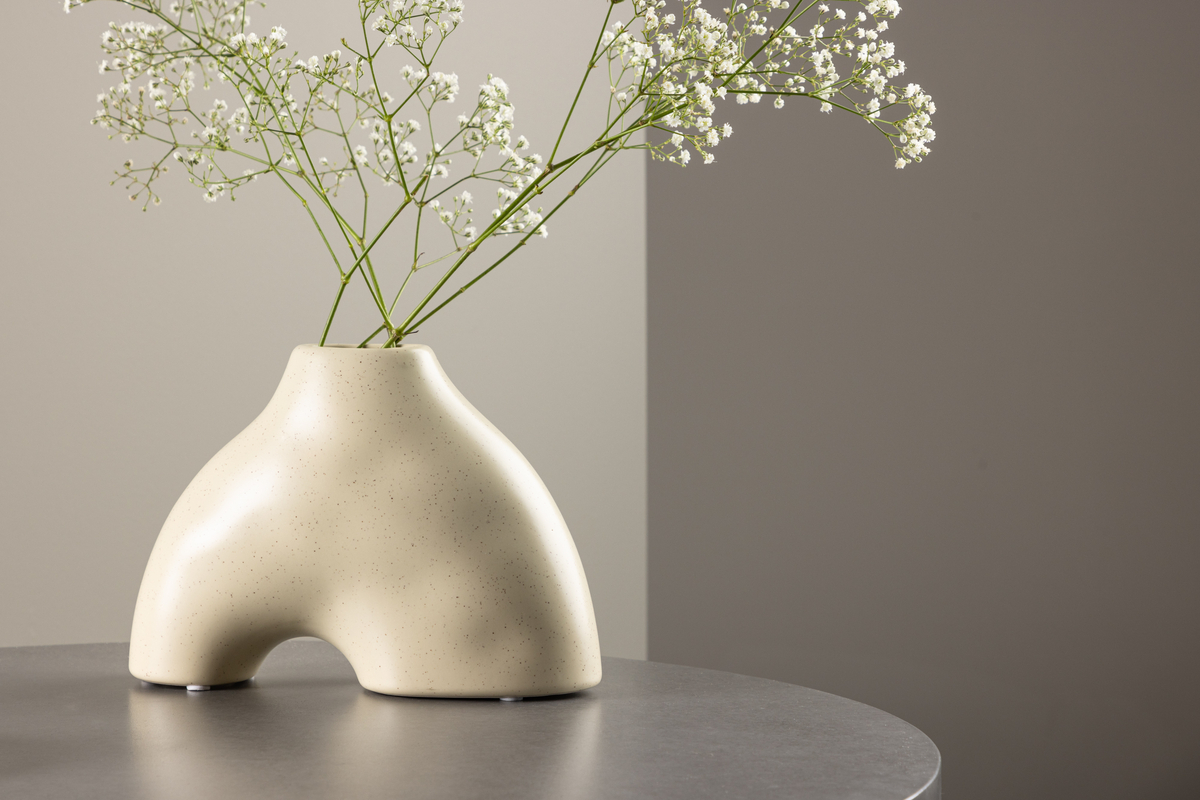 Vase 'Terni' - Beige clair