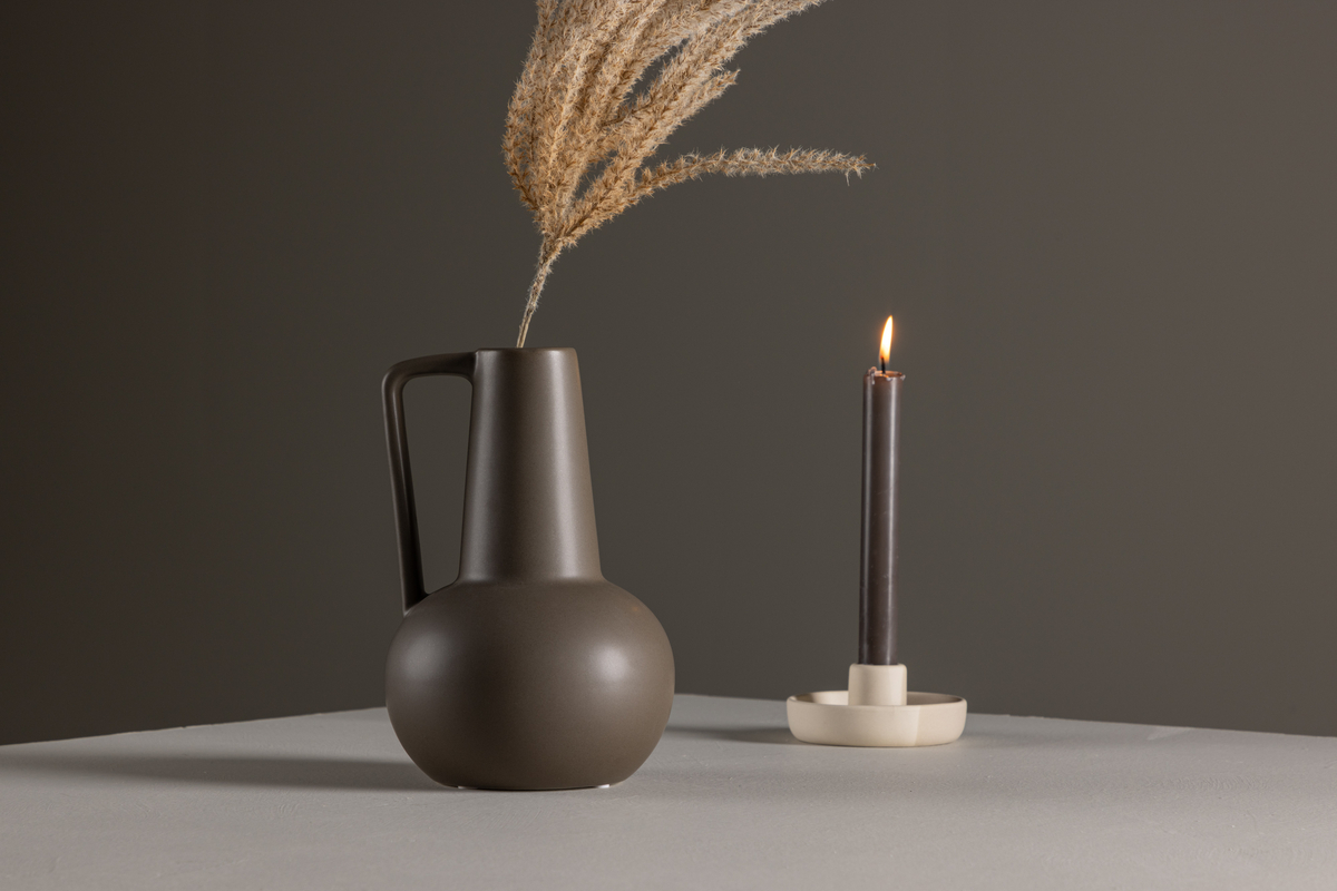 Vase 'Calvi' - Marron