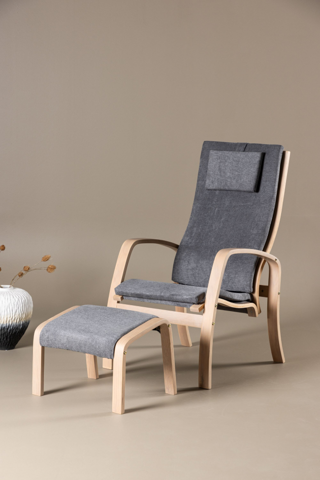 Fauteuil 'Faro' - Gris foncé