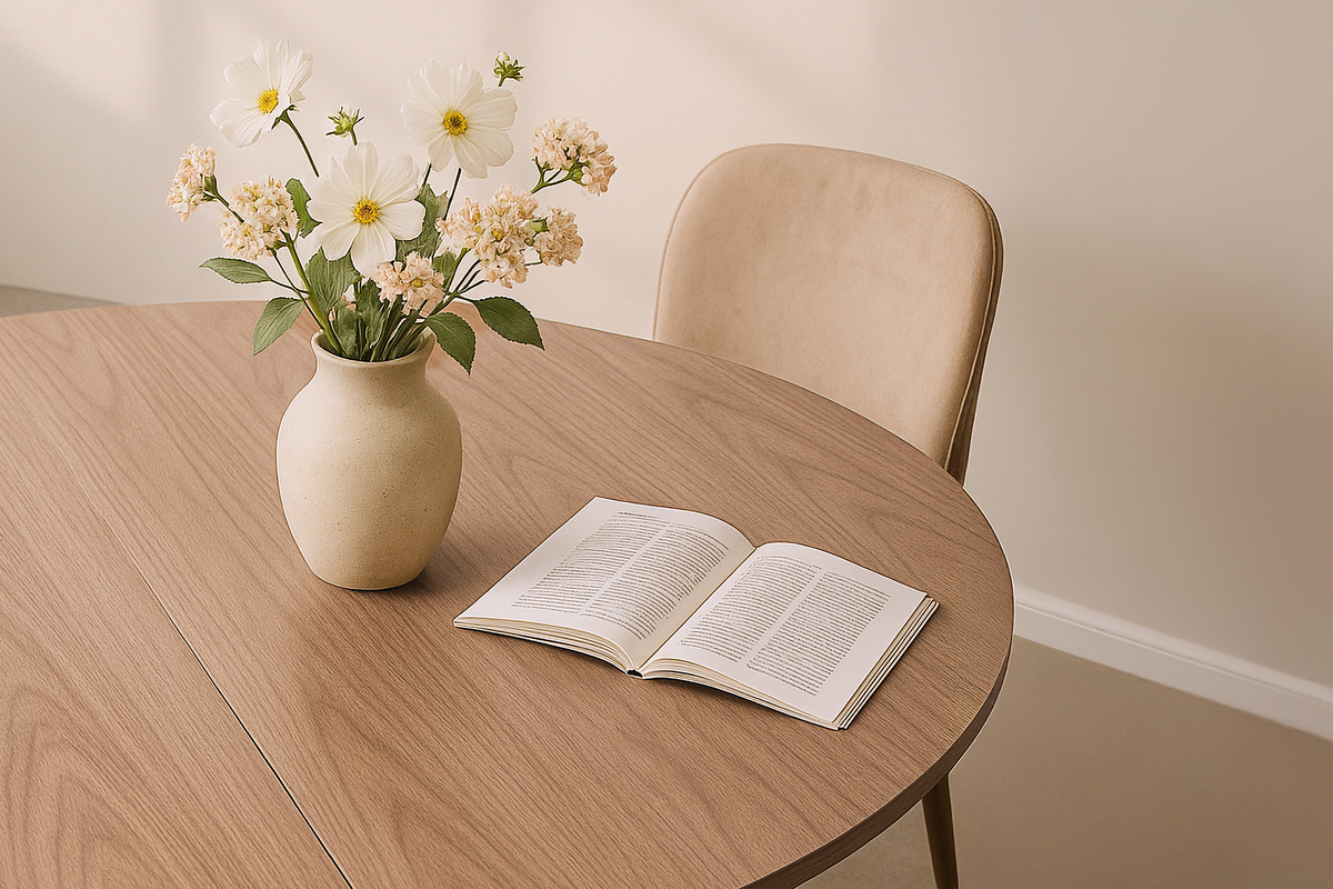 Table à manger 'Calpe' Ronde 150cm - Naturel