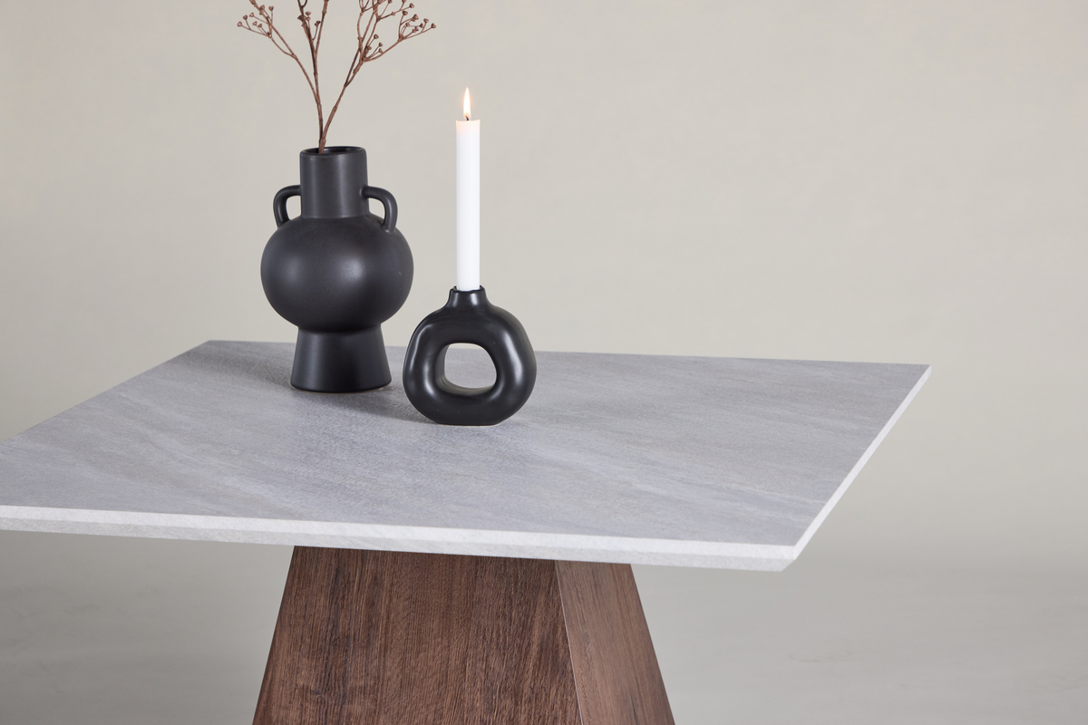 Table basse 'Ljusnäs' 80x80cm - Gris clair