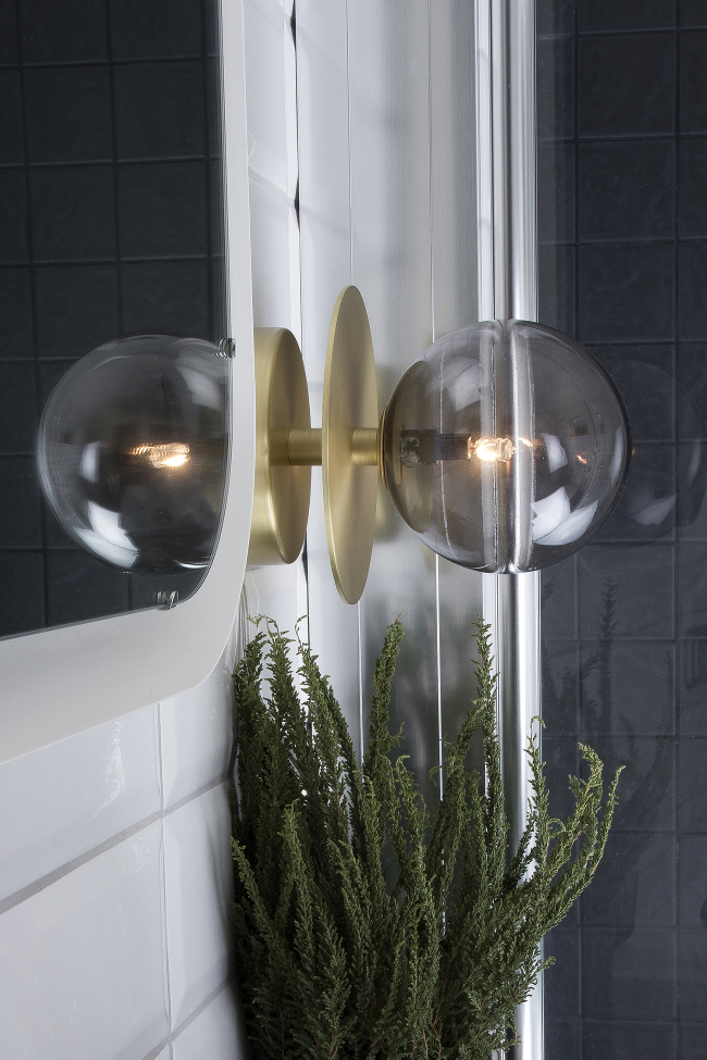 Applique murale 'Art Deco' - Fumé