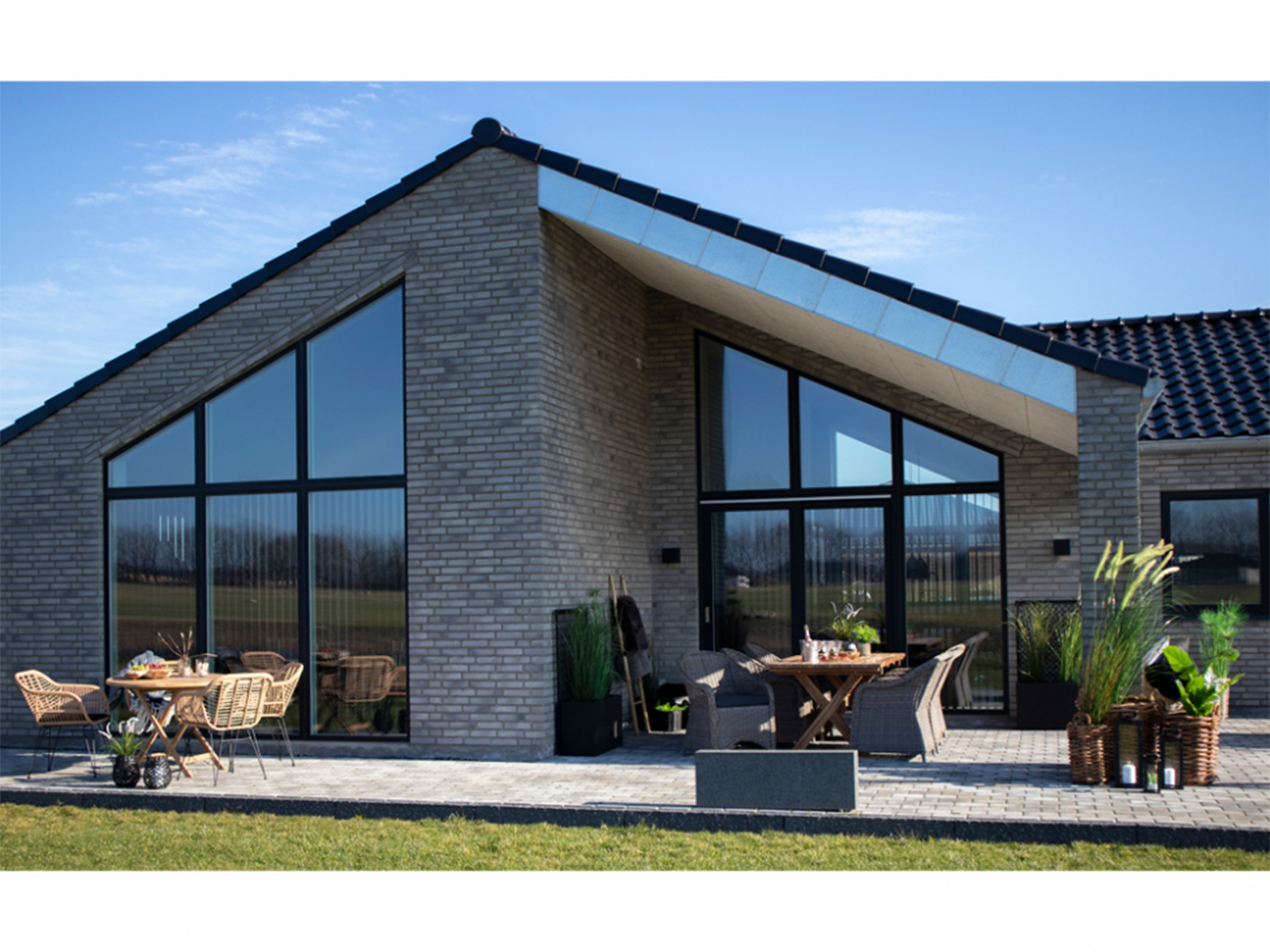 Table de jardin 'Oviedo' Ronde 100cm - Chêne