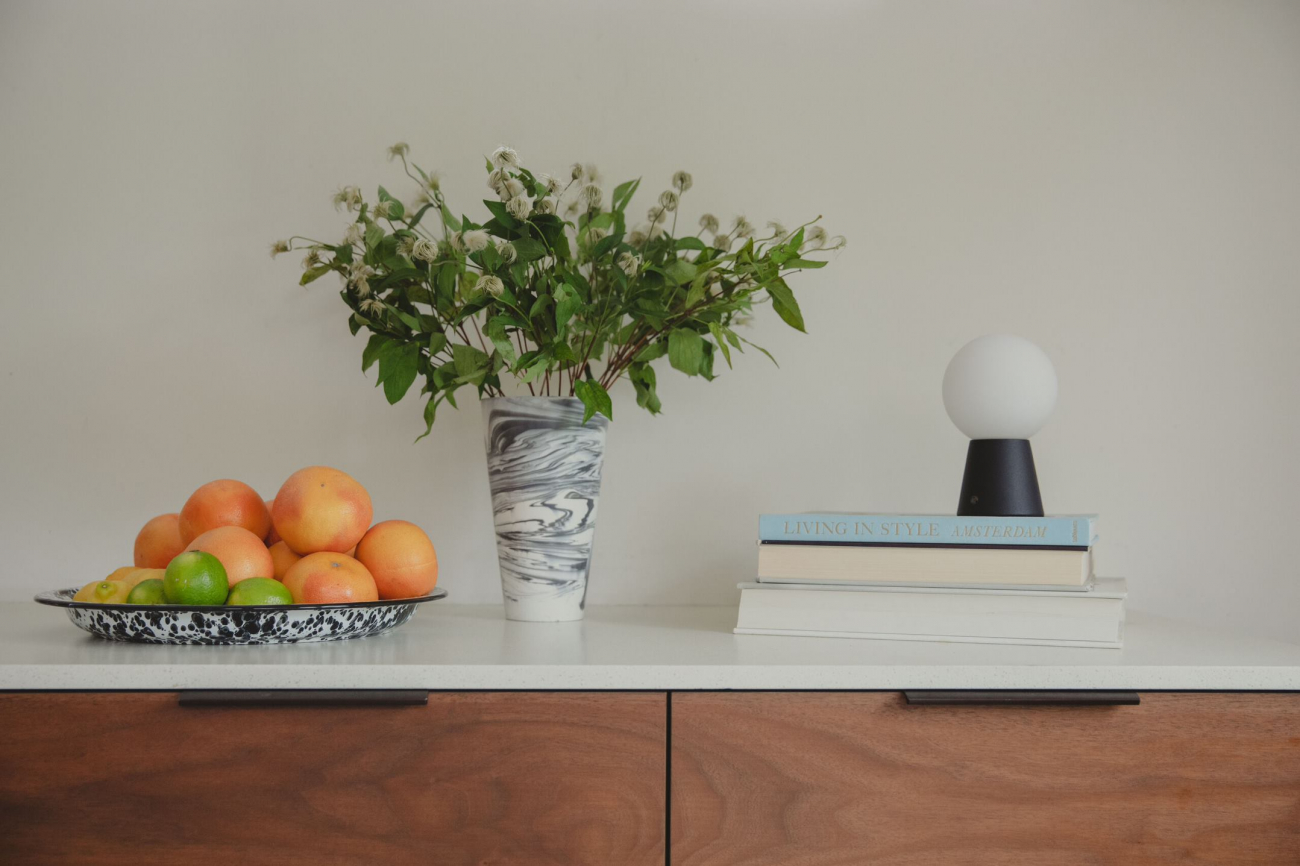 Vase 'Conic' - Noir/Blanc S