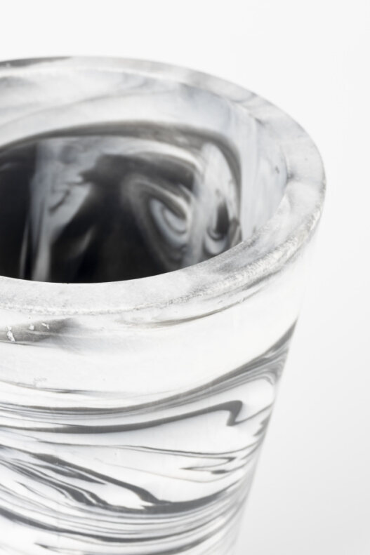 Vase 'Conic' - Noir/Blanc S
