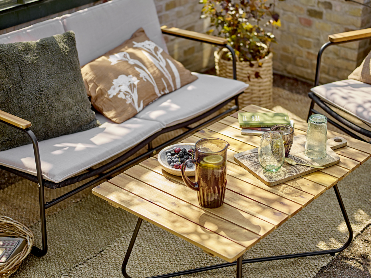 Table 'Hampton' - Brun