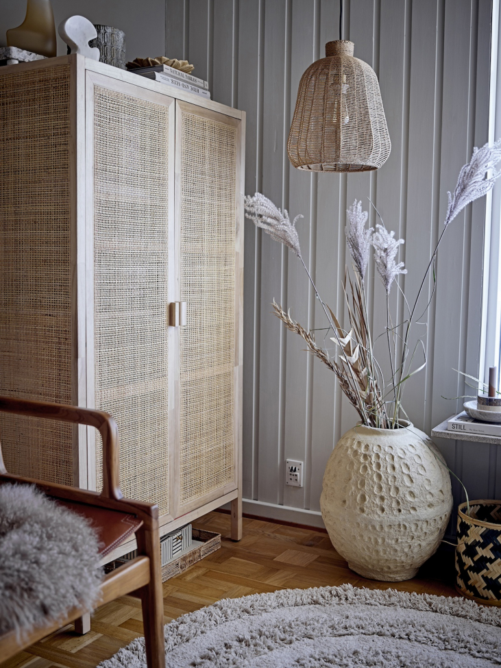 Armoire 'Marikka' - Naturel/Rotin