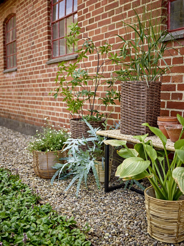 Banc de jardin 'Adilly' – Naturel/Rotin