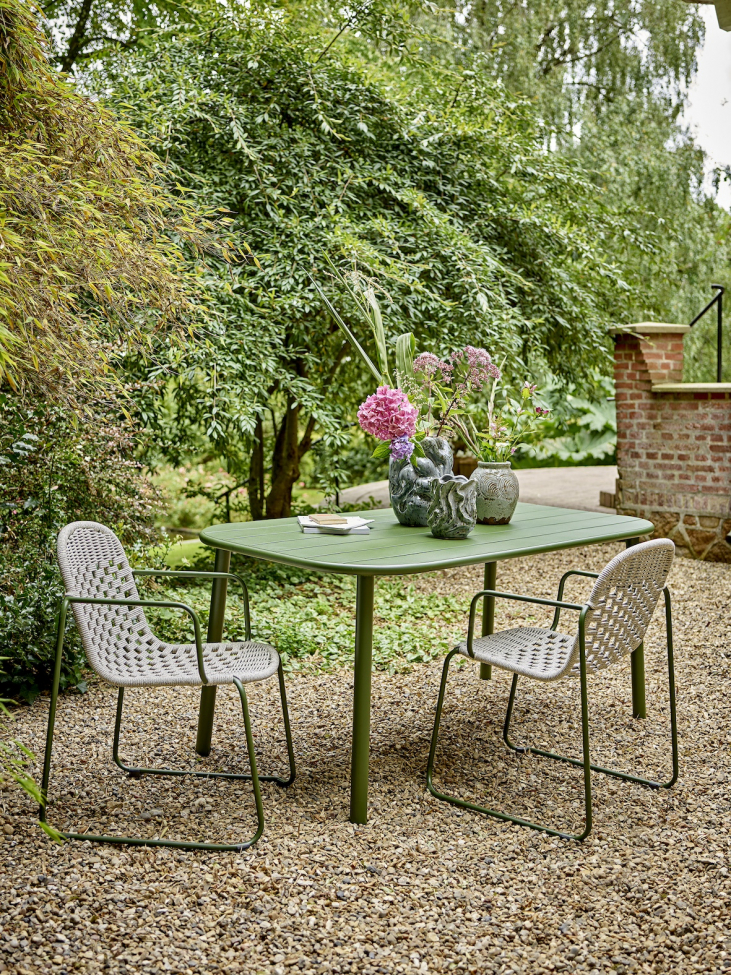 Chaise de jardin 'Calana' – Vert/Métal