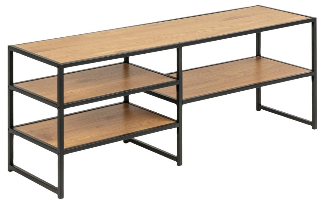 Meuble TV 'Hydra' - Naturel/Noir