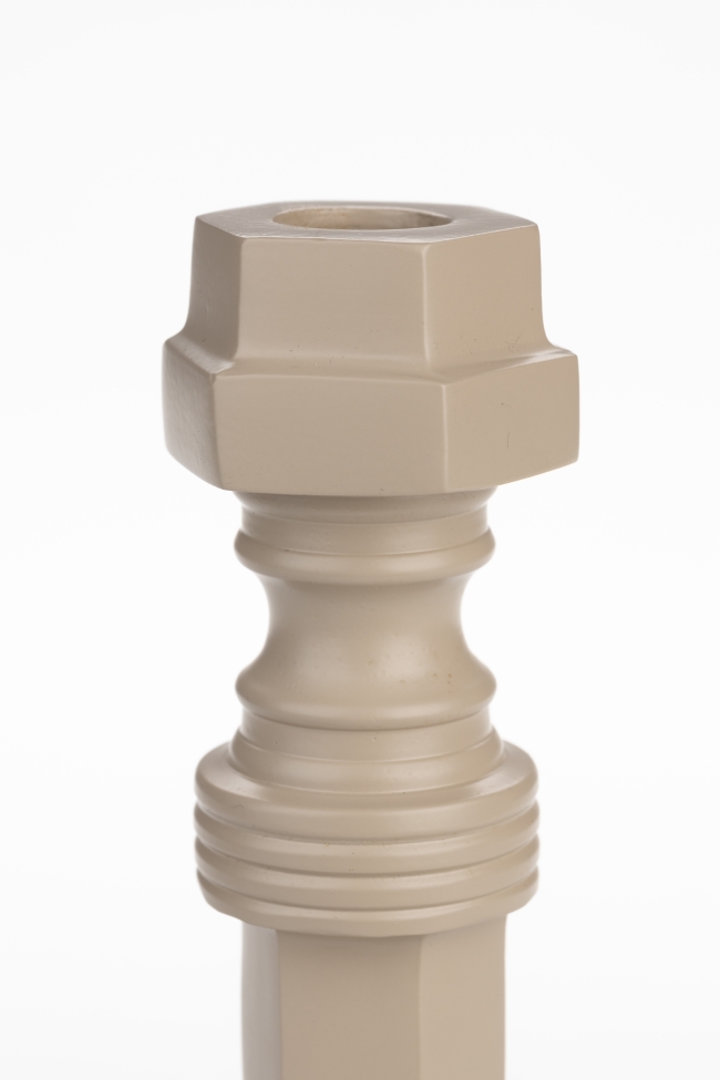 Support de bougie 'Totem' - Beige