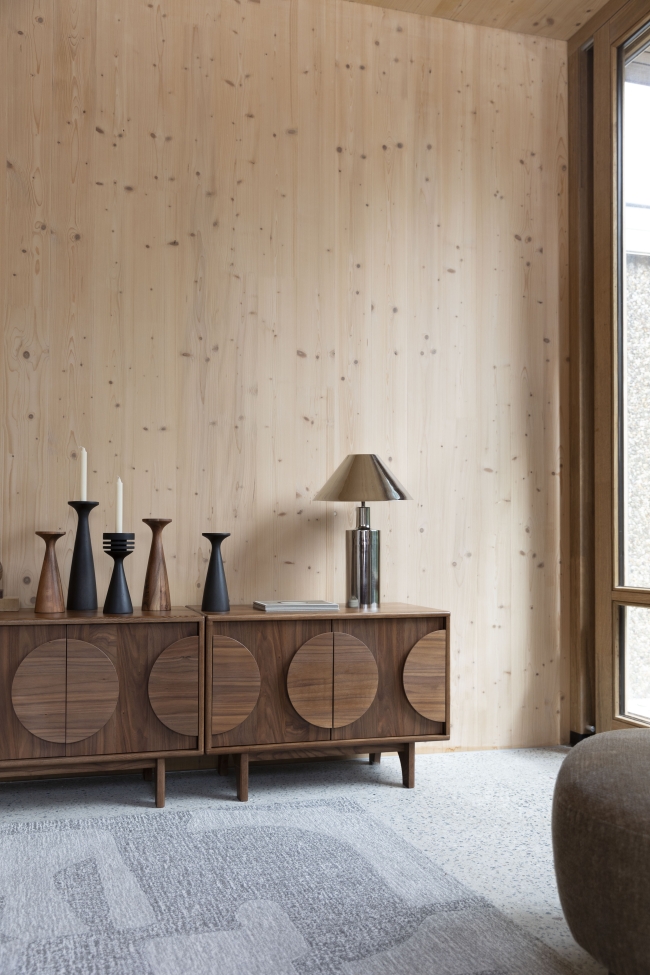 Support de bougie 'Flames' - Marron M