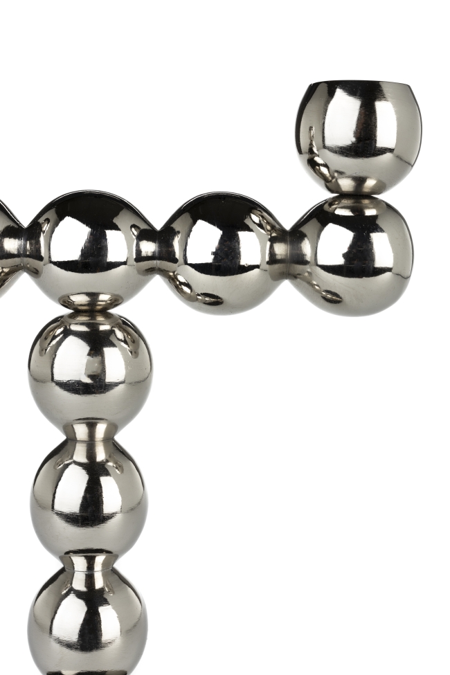 Support de bougie 'Bubbles' - Argent