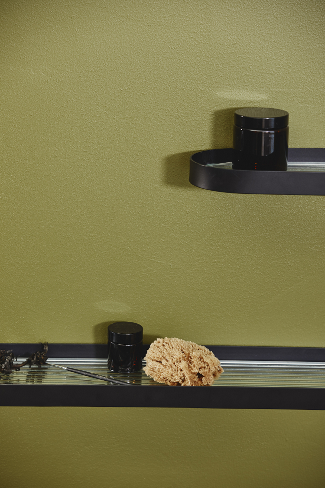 Étagère en verre 'SOTRA' S - Noir