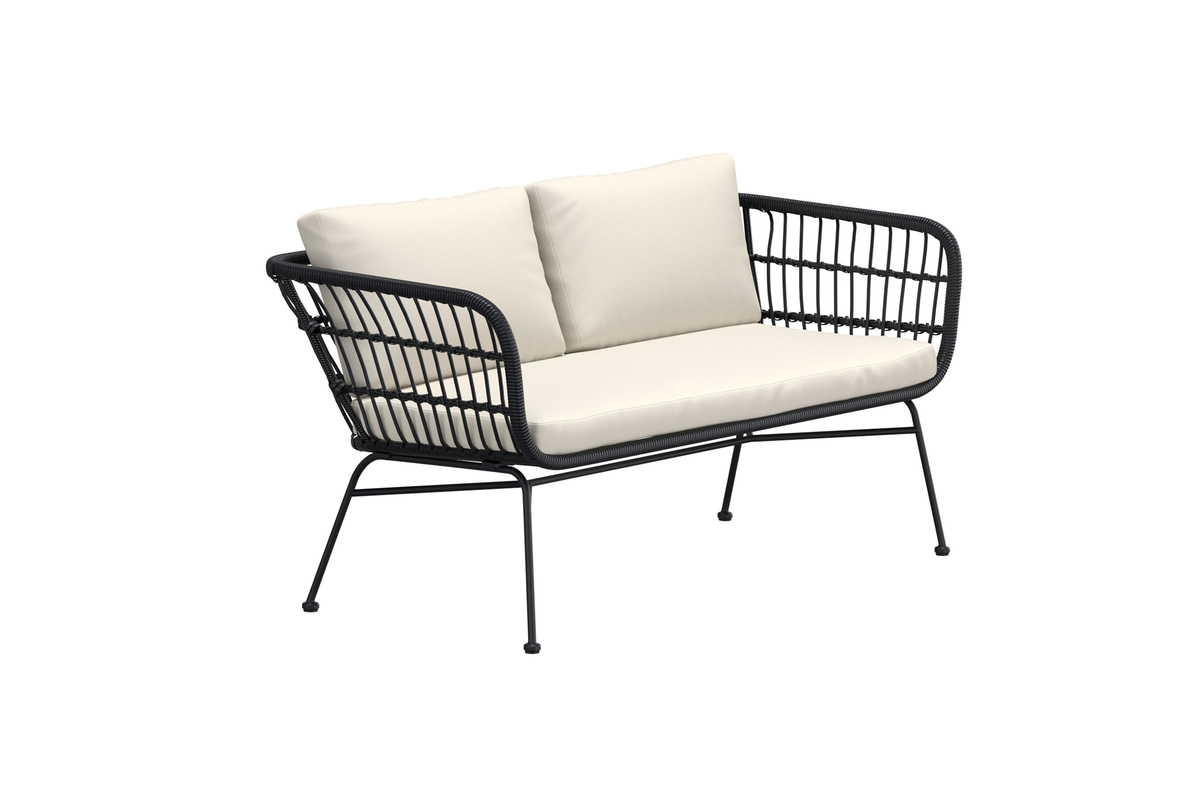 Canapé ' Isola ' - Noir/Beige