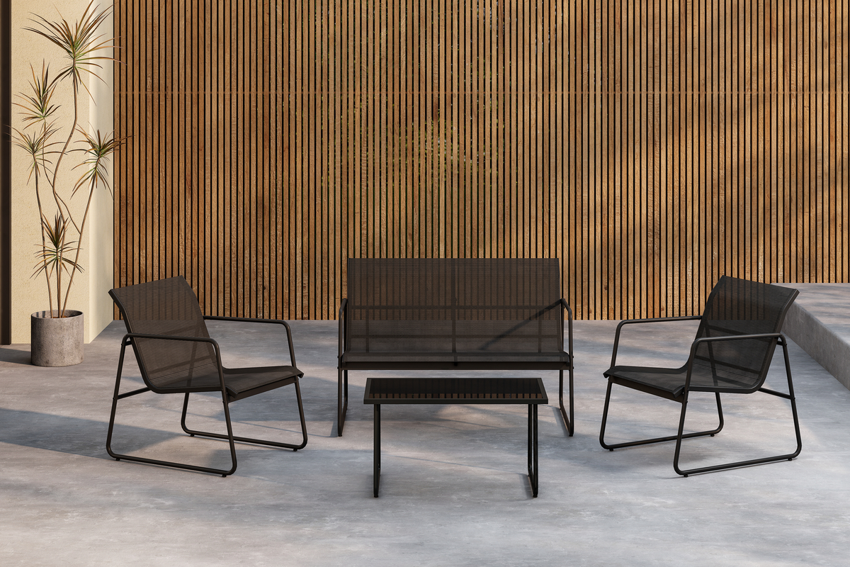 Ensemble de salon 'Ravena' - Noir