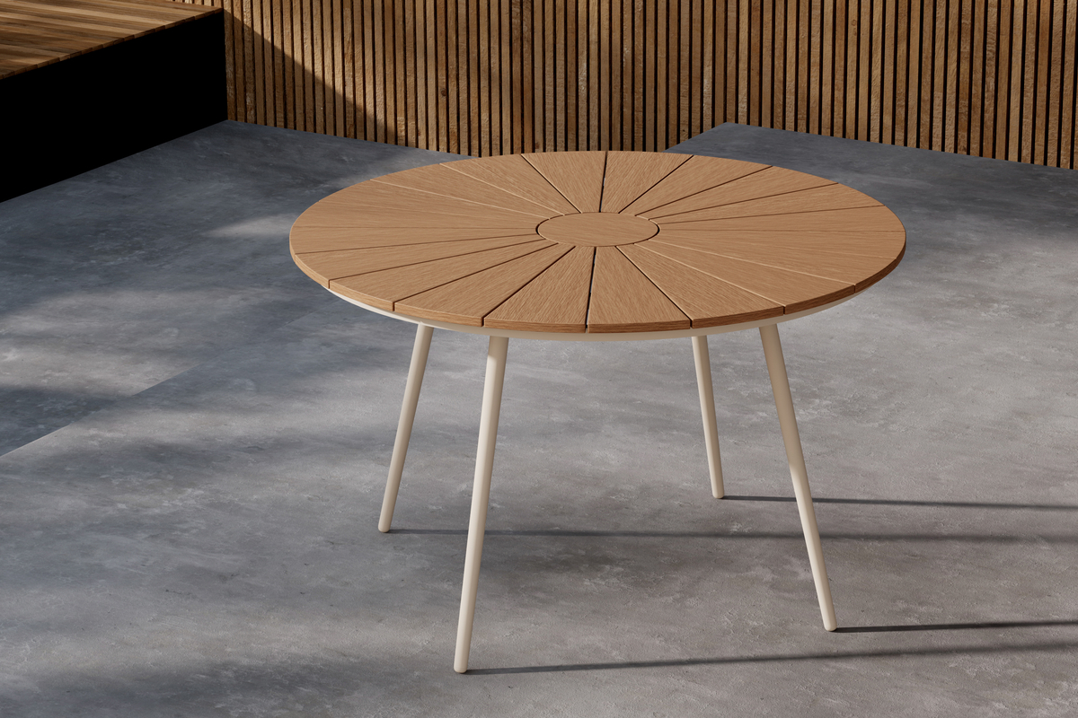 Table à manger 'San Vito' 120x74cm - Beige