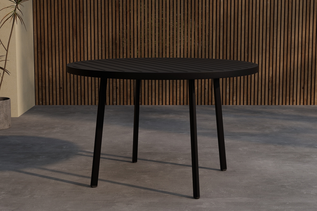 Table de salle à manger ' Giardini ', ronde, 120 cm - noire