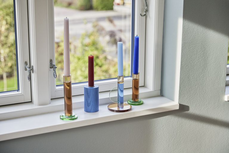 Bougeoirs 'Comet' - Marron