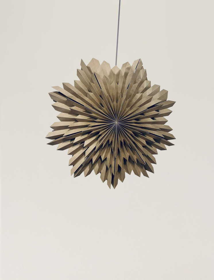 Étoile de l'Avent 'Oslo' 80cm - Marron