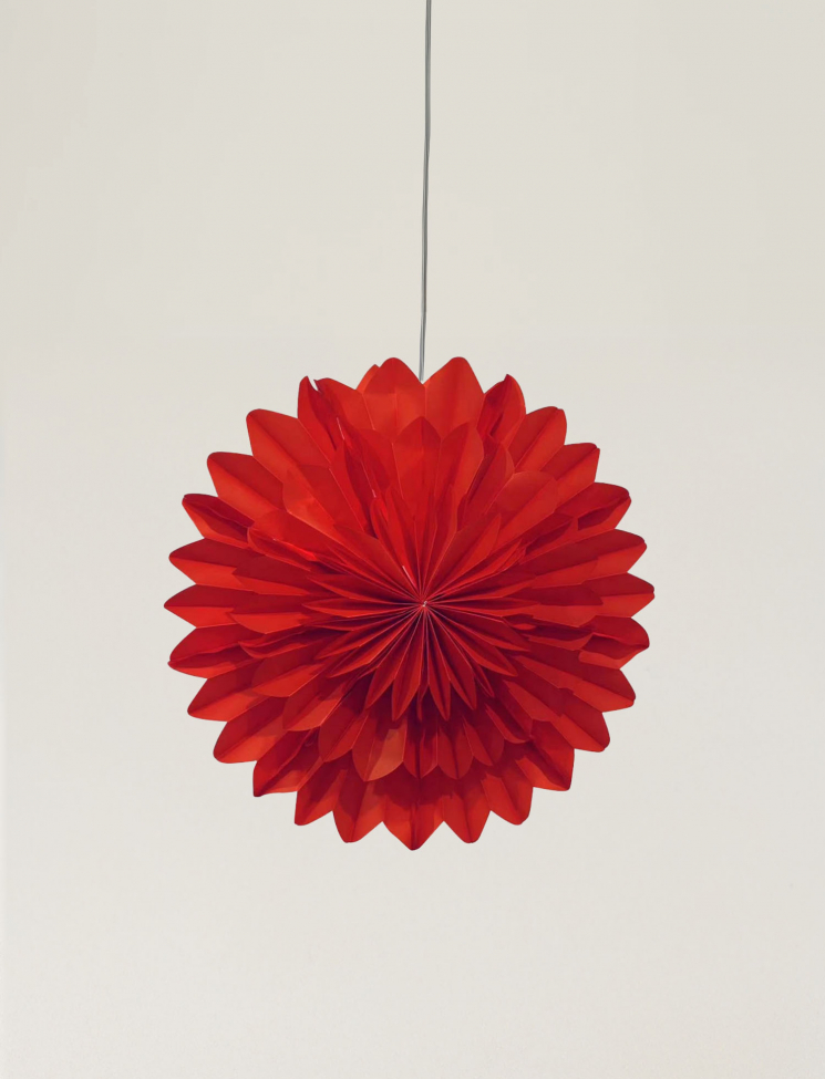 Étoile de l'Avent 'Lotus' 45cm - Rouge
