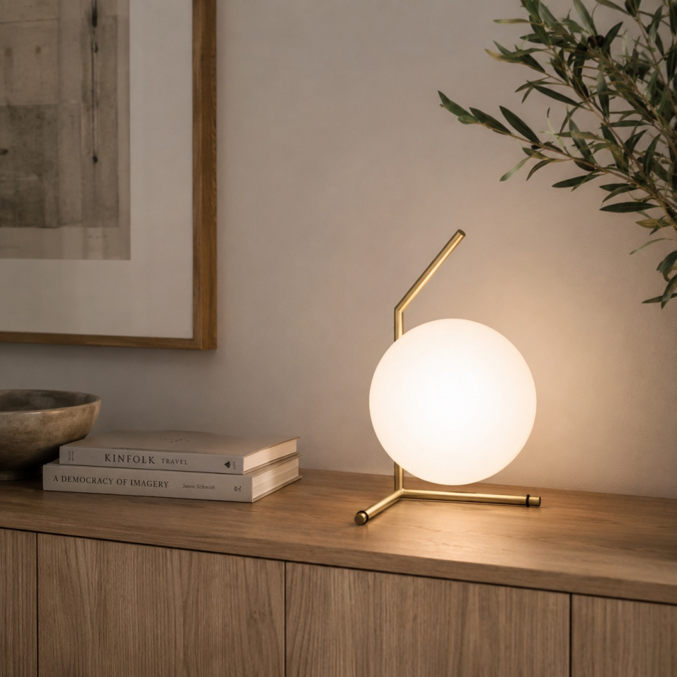 Lampe de table 'Satin' - Laiton