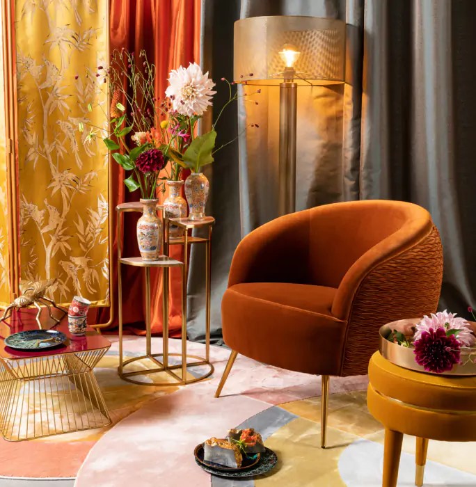 Fauteuil 'So curvy' - Orange