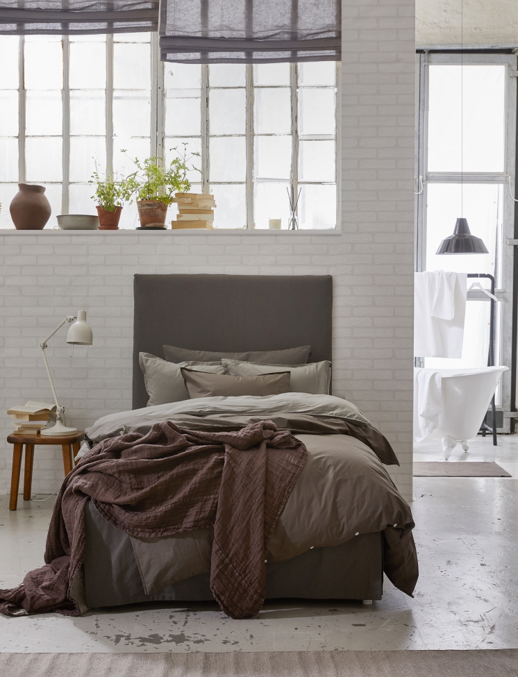 Jupe de lit 'Weeknight' 90x220x42 - Noir