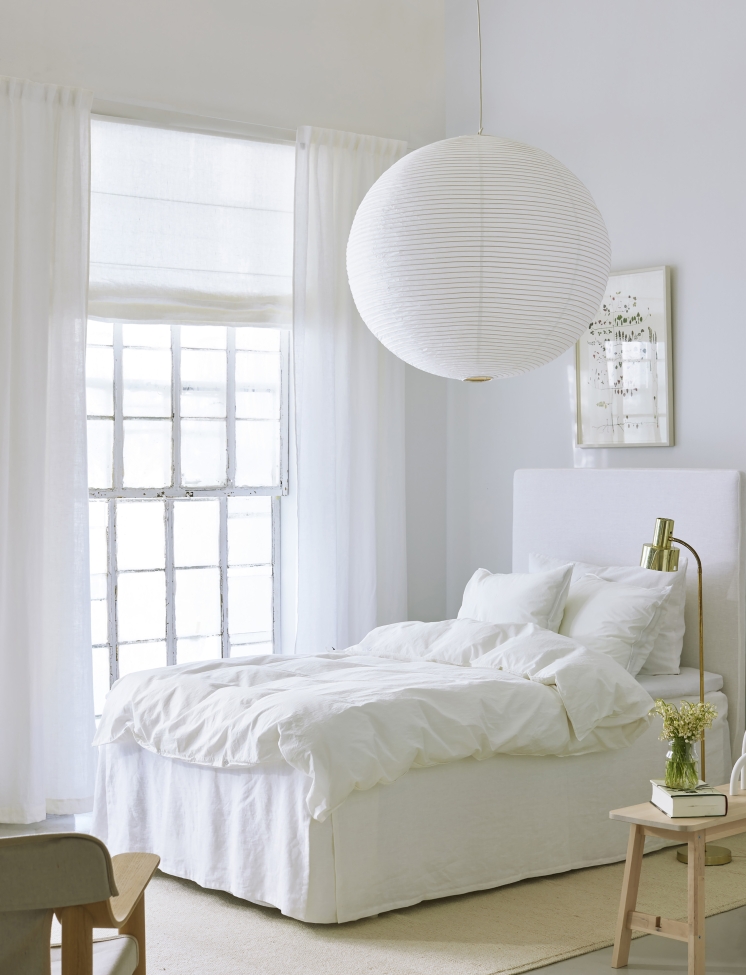 Housse de lit 'Miramar' 160x220x42 - Blanc