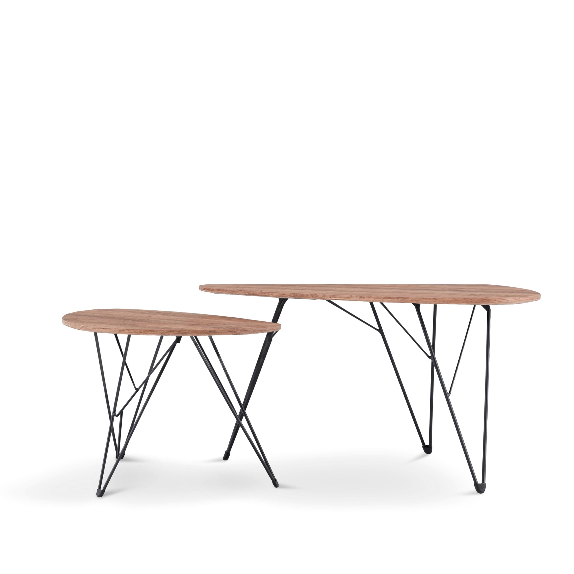 Table basse 'Twin' 2 pièces - Naturel