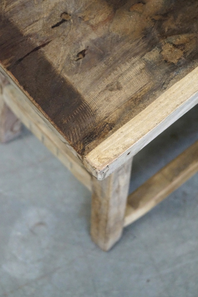 Tabouret 'Raw' - Bois Recyclé