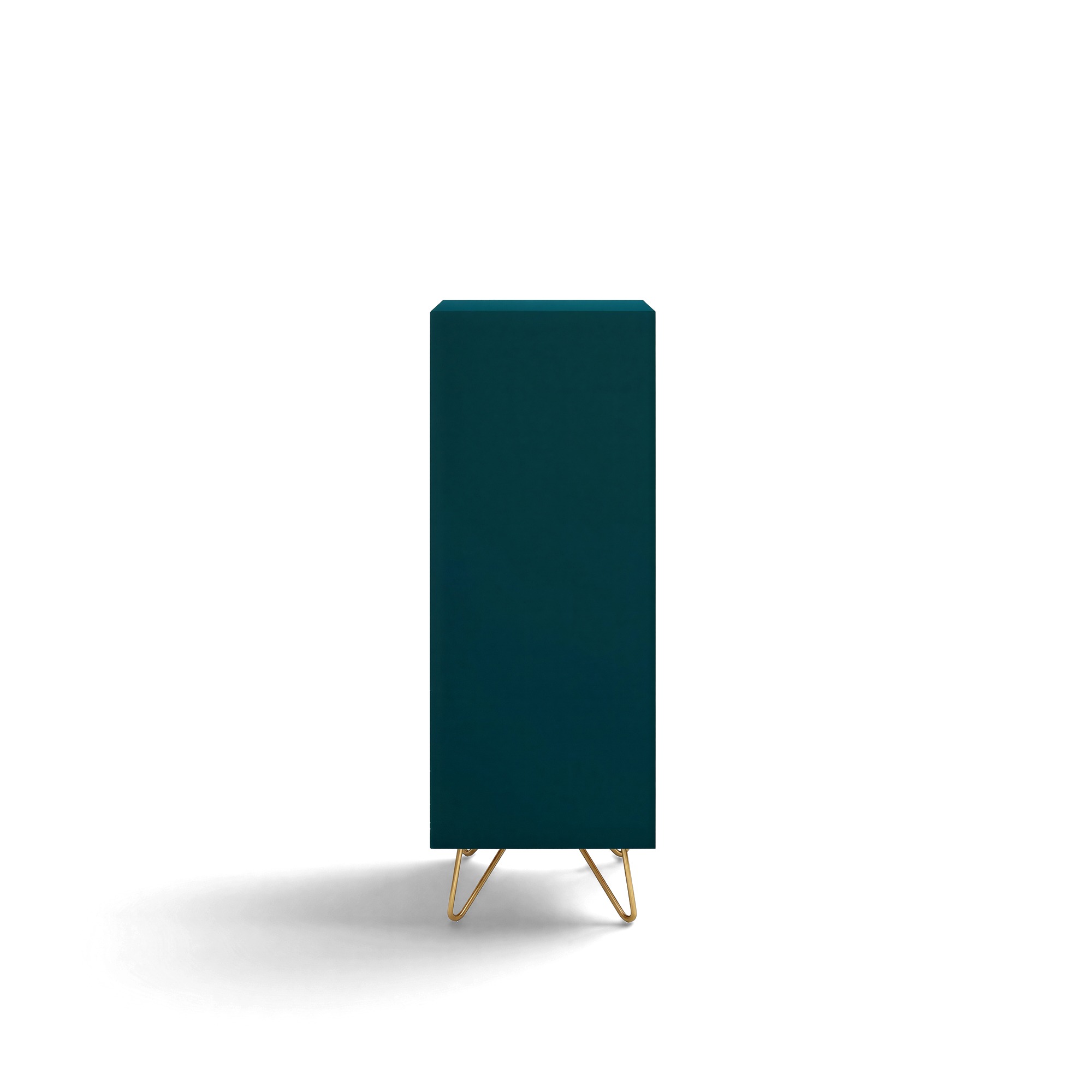 Commode 'Elle' 45x110 - Turquoise/Laiton