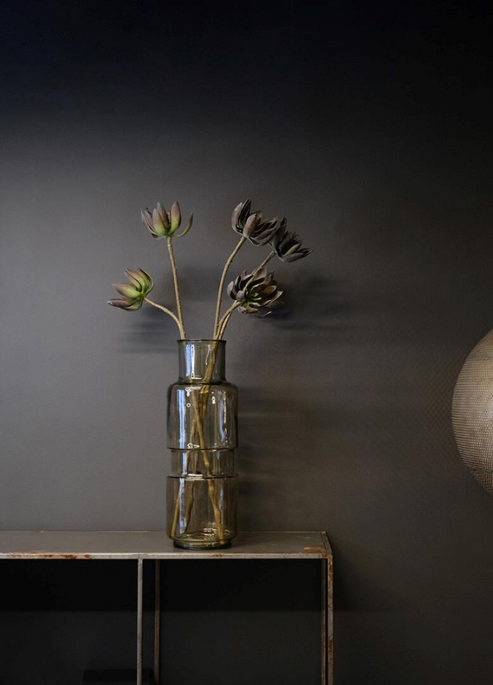 Vase en verre 'Clooney' - Beige