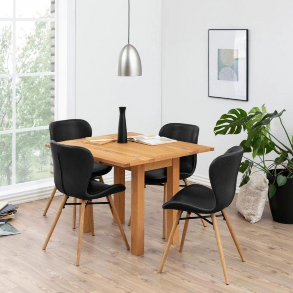 Chaise 'Böda' - Naturel/Noir