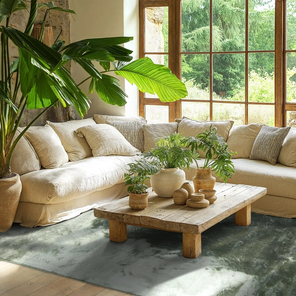 Tapis à poils longs 'Aranga Super Soft Fur' - Vert