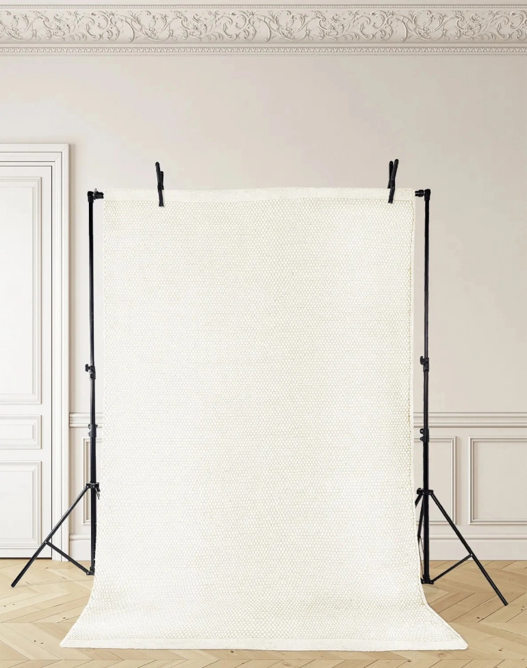 Tapis en laine 'Coastal' - Blanc