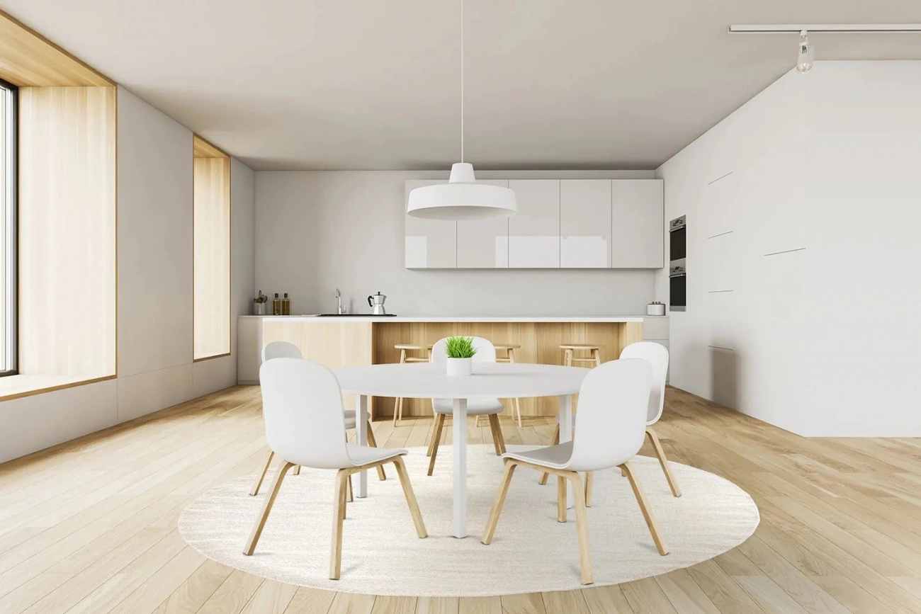 Tapis rond 'Hamilton' - Naturel