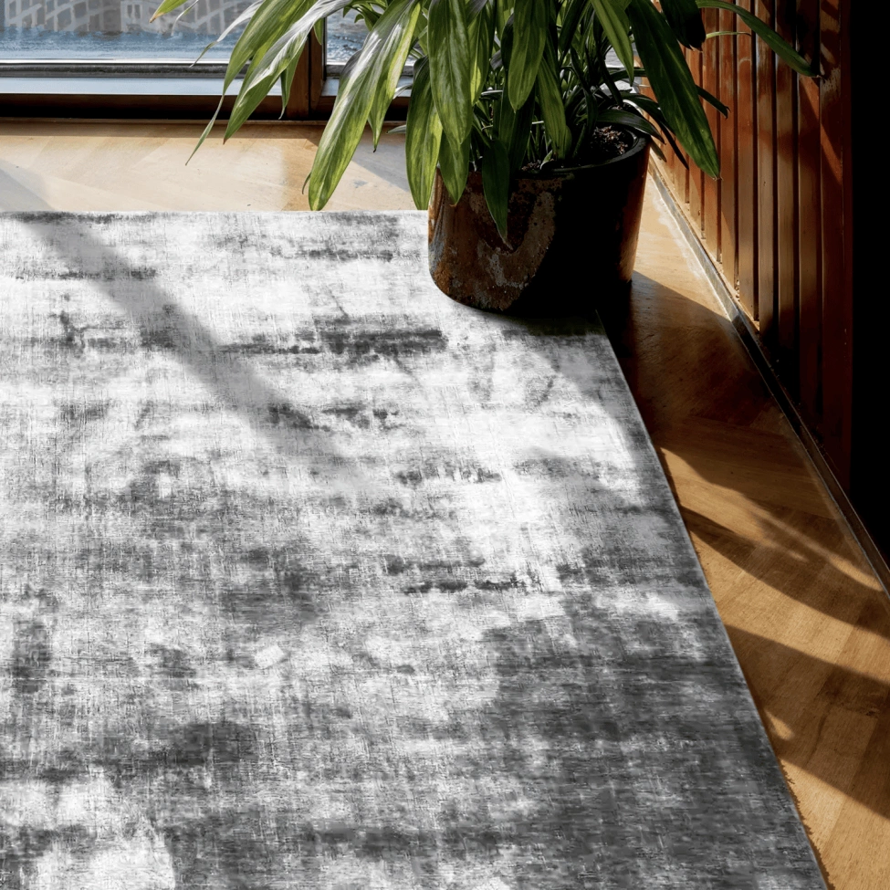 Tapis en viscose 'Jodhpur' - Gris