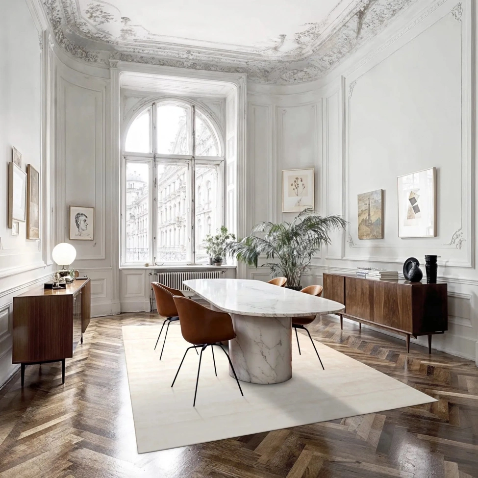 Tapis en viscose 'Jodhpur' - Beige clair