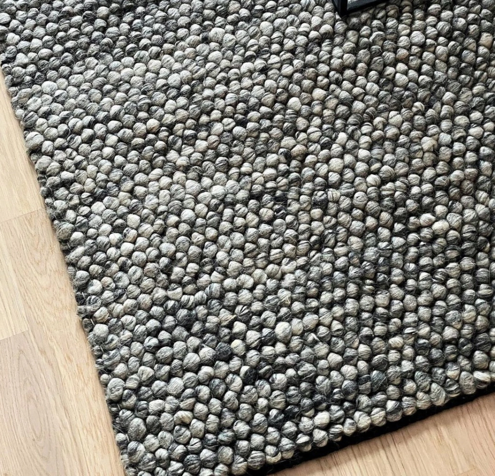 Tapis en laine 'Avafors Wool Bubble' - Gris