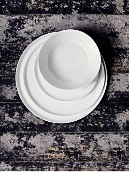 Plat de service 'Boho white' - Blanc