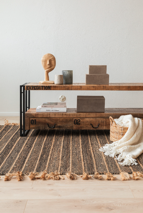 Tapis 'Striped Sand' - Naturel 160x230