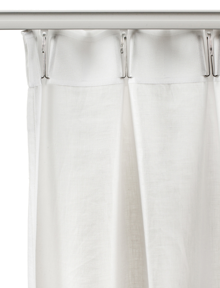 Rideau avec bande fronce 'Dalsland' 145x250 - Gris