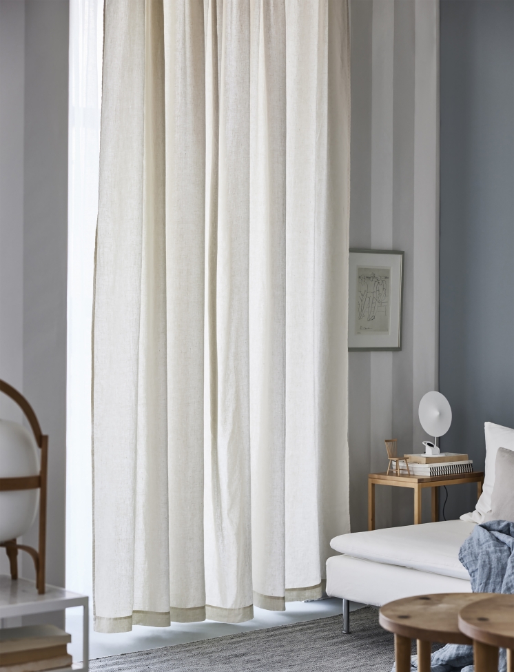 Rideau 'Sunrise' 140x290 - Beige