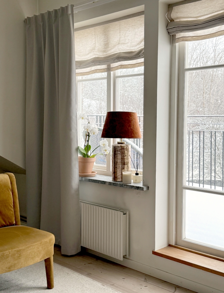 Rideau 'Nightfall' 275x250 - Gris